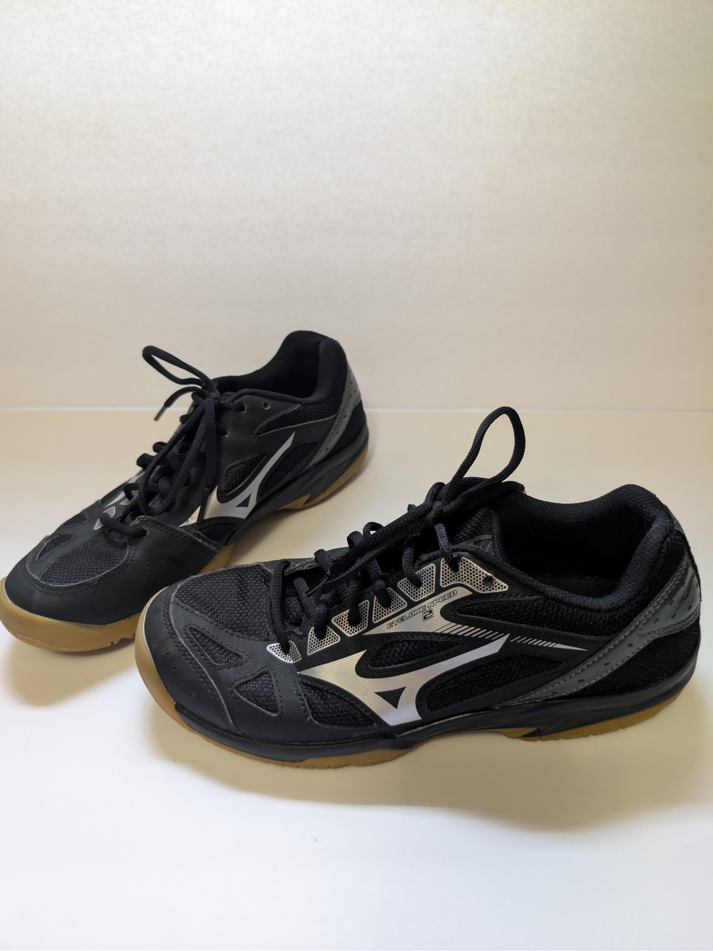 Mizuno Cyclone Speed 2 Volleyball Shoes Women’s Size 9 Black Silver Non Marking